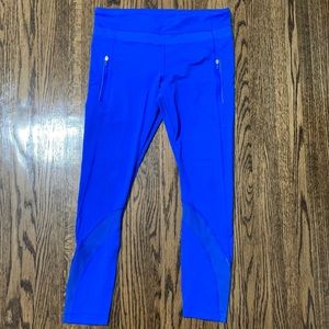 Blue lululemon leggings size 8